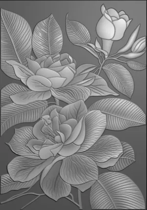 Summer Roses 5x7 Embossing Folder LHCEF133 Lisa Horton