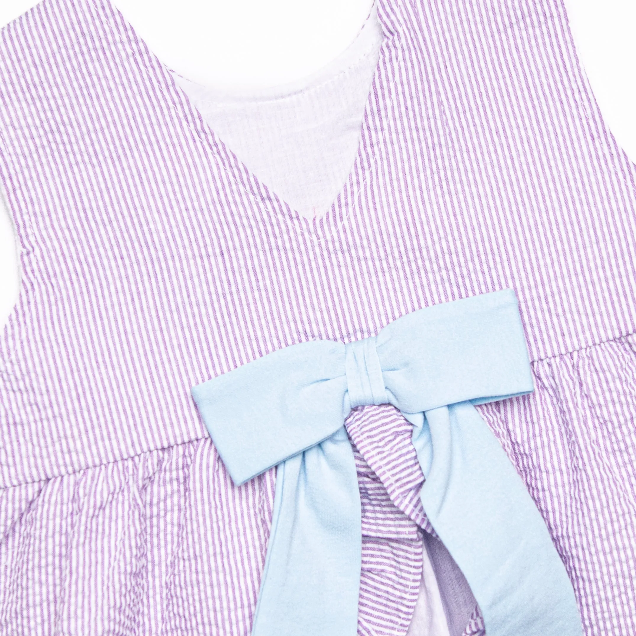 Summertime Sampler Applique Diaper Set, Purple