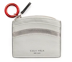 SUNRISE ZIP CARD HOLDER - CLOUD & SILVER MOON