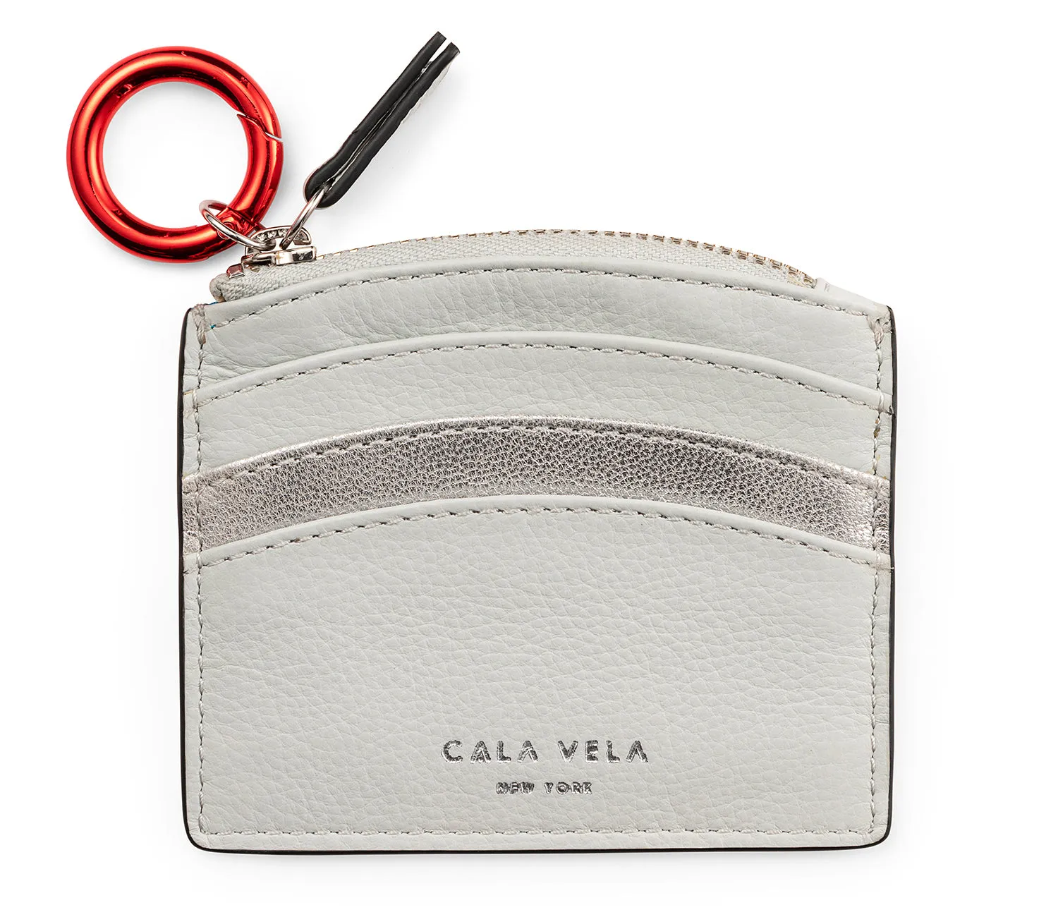 SUNRISE ZIP CARD HOLDER - CLOUD & SILVER MOON