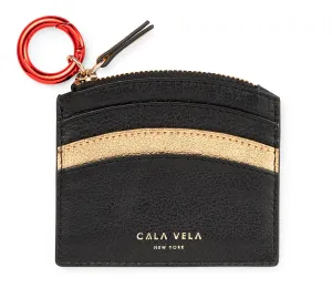 SUNRISE ZIP CARD HOLDER - NIGHT & GOLD STAR