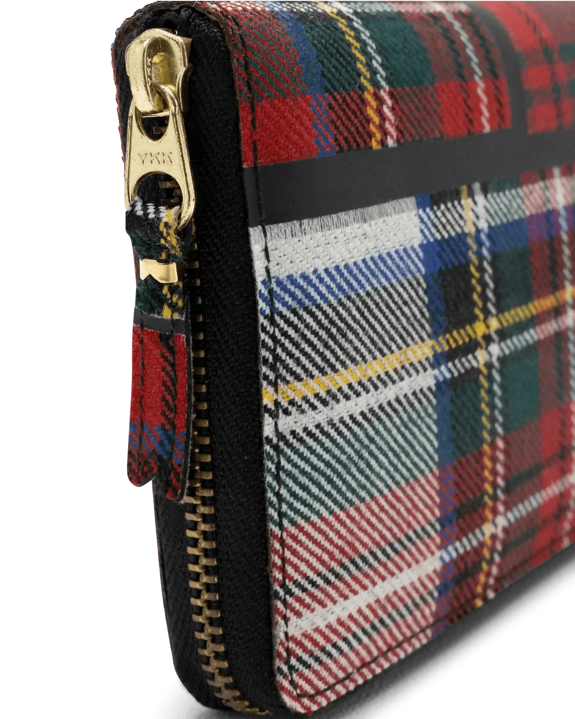 Tartan Patchwork Large Zip Wallet