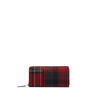 Tartan Patchwork Large Zip Wallet
