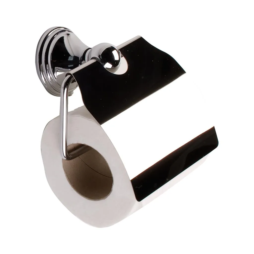 Tema Arno Toilet Roll Holder & Lid Chrome