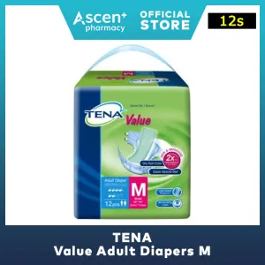 TENA Value Adult Diapers M [12s]