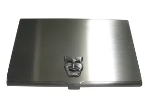 Textured Drama Sad Mask Business Card Holder