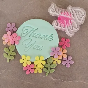Thank You Fondant Stamp