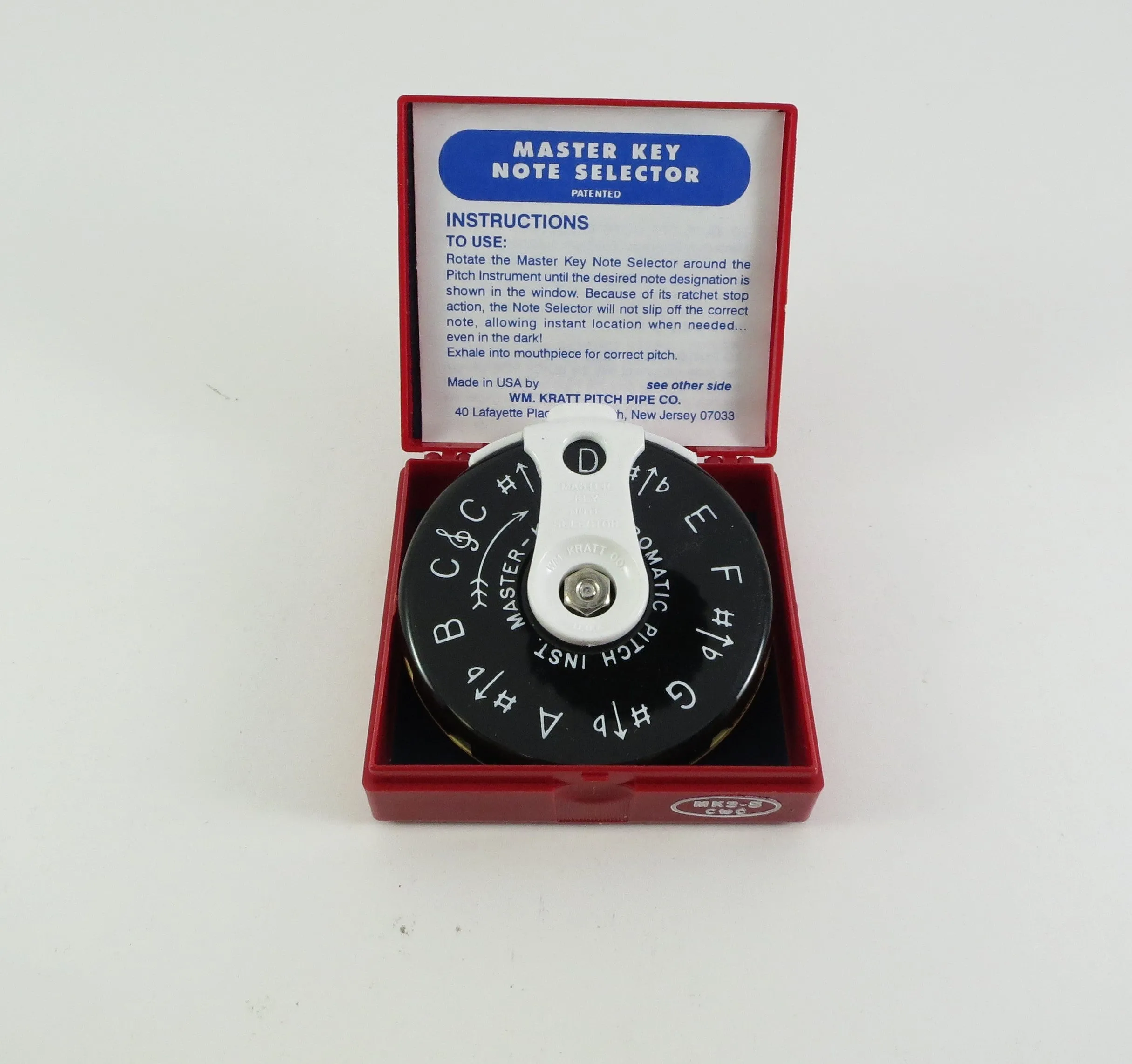 The Master Key Chromatic Pitch Instrument with Note Selector