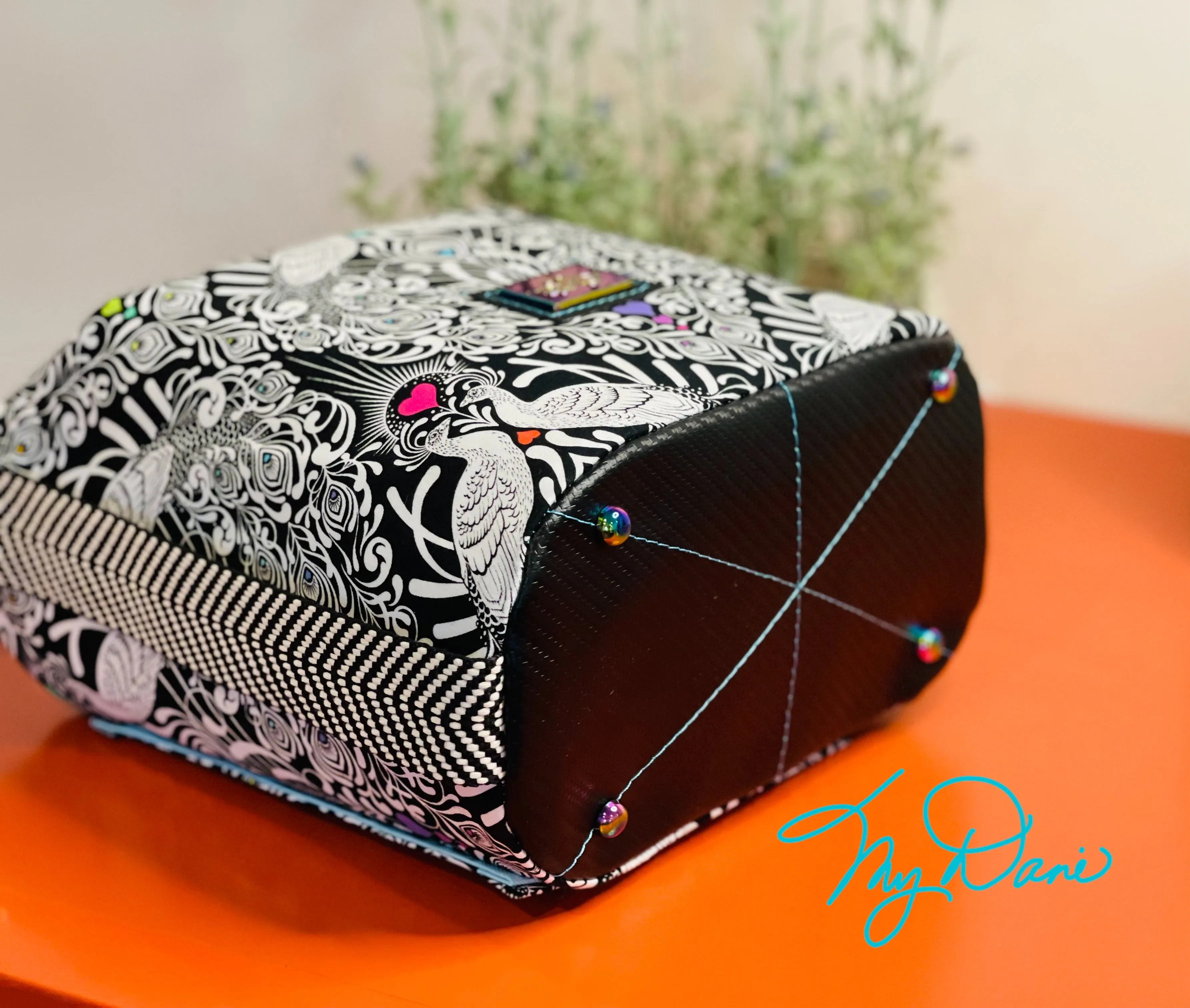 The Mini Krystal Convertible Handbag in Tula Peacock