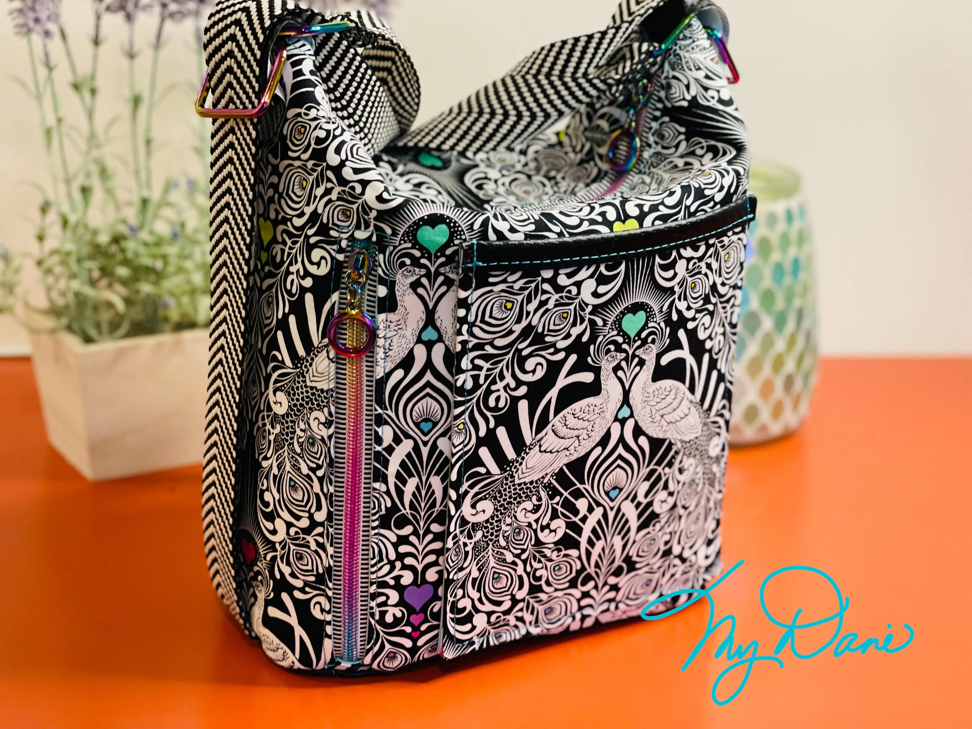 The Mini Krystal Convertible Handbag in Tula Peacock