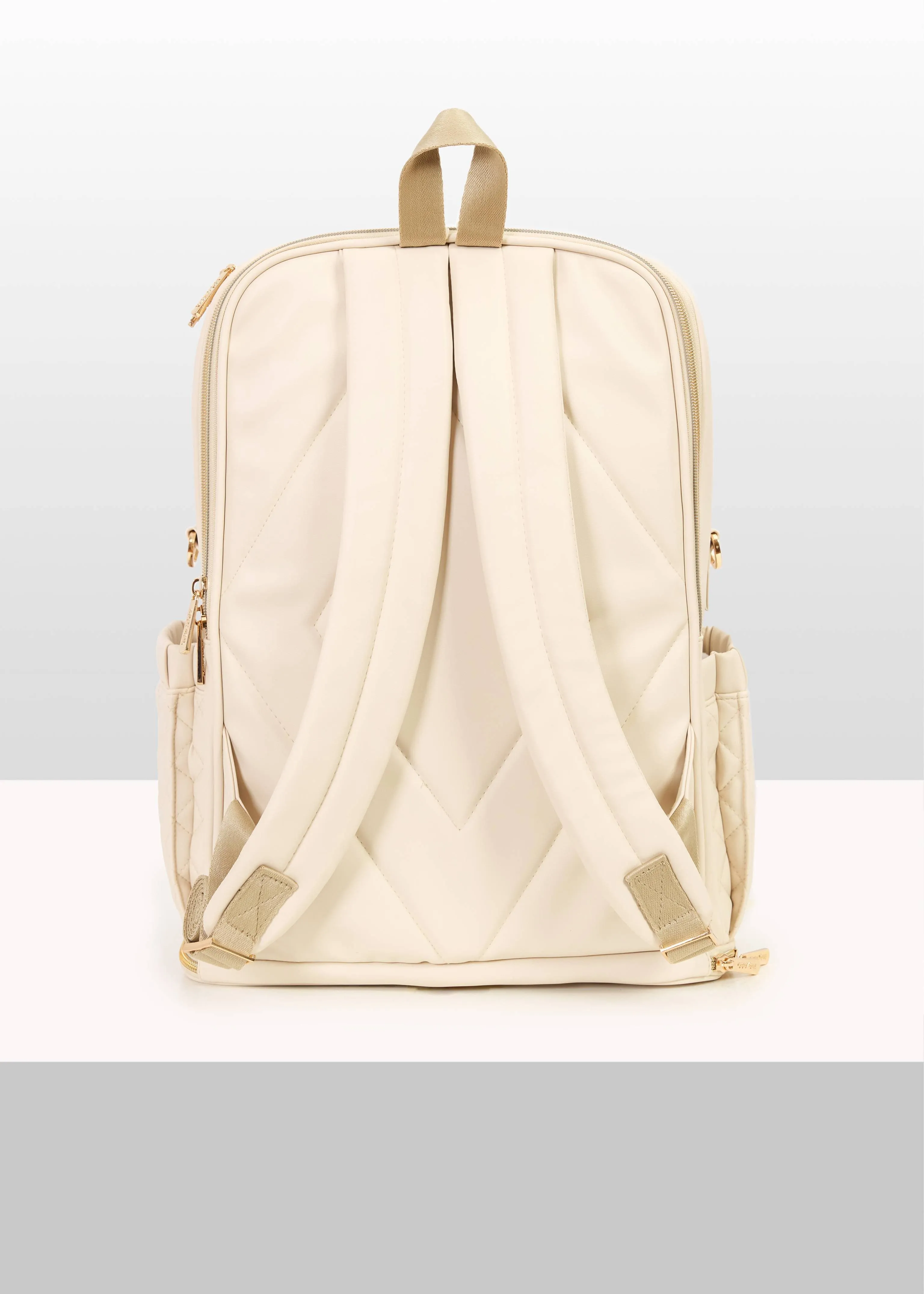 The Super Trooper Luxe Diaper Bag - Ecru