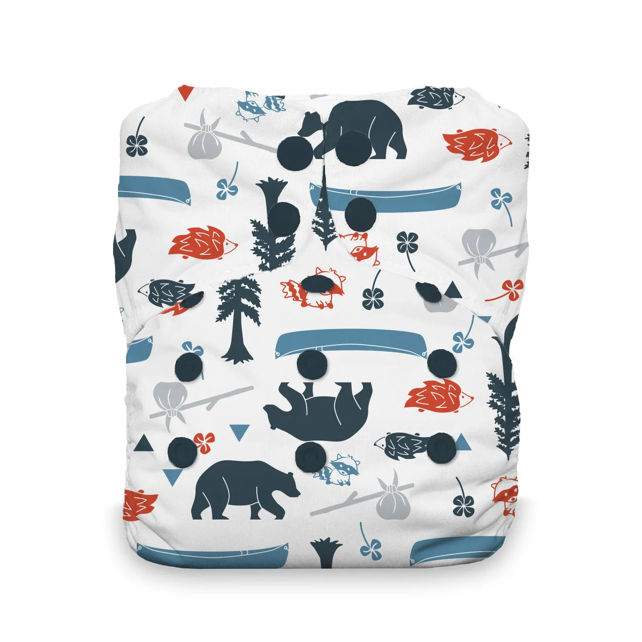 Thirsties - Adventure Trail - Snap, Natural - One Size All-in-One