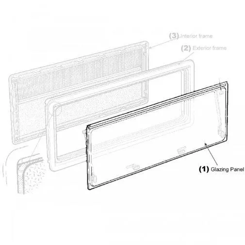 Tinted Window Blade Suits Maygood and Mobicool Windows 1100 x 450