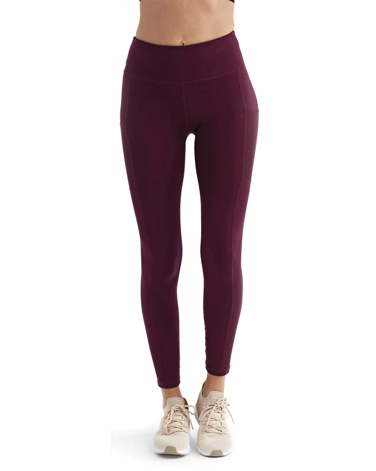 TriDri Ladie's Mesh Pocket Danica Leggings | Mulberry