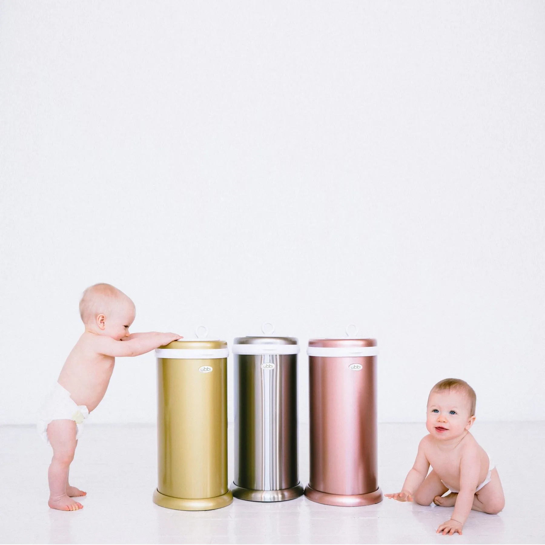 Ubbi Stainless Steel Diaper Pail - Chrome