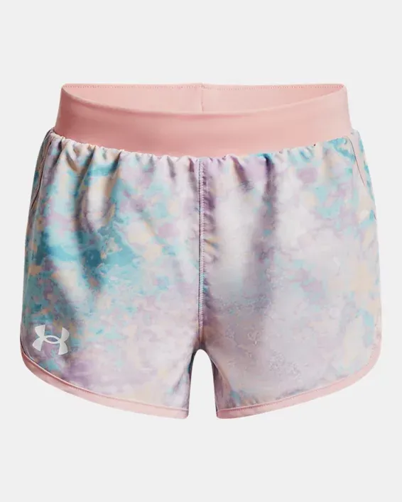 Under Armour Girls' UA Fly-By Printed Shorts