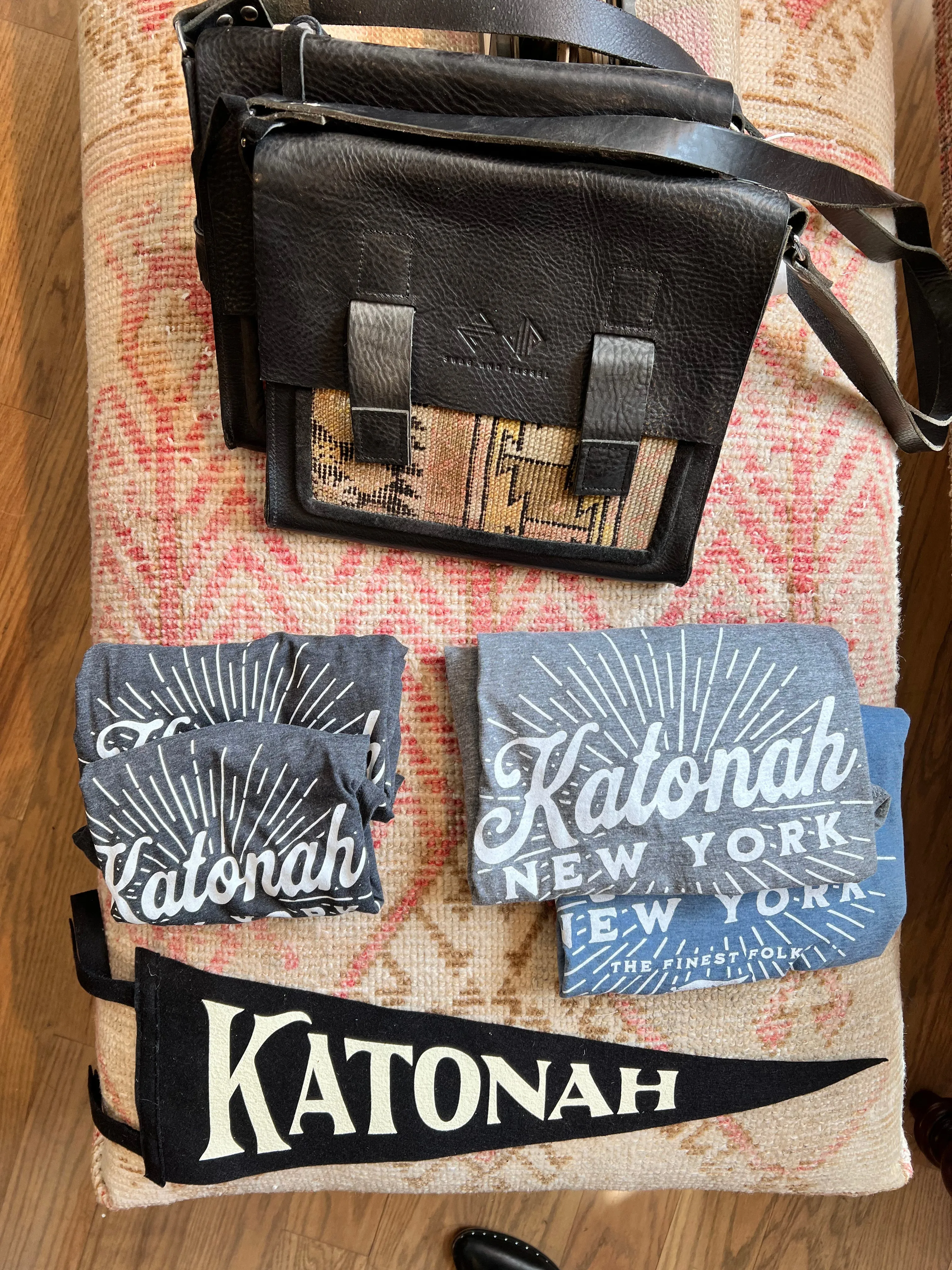 Unisex Katonah NY Finest Folks Tee Light Blue