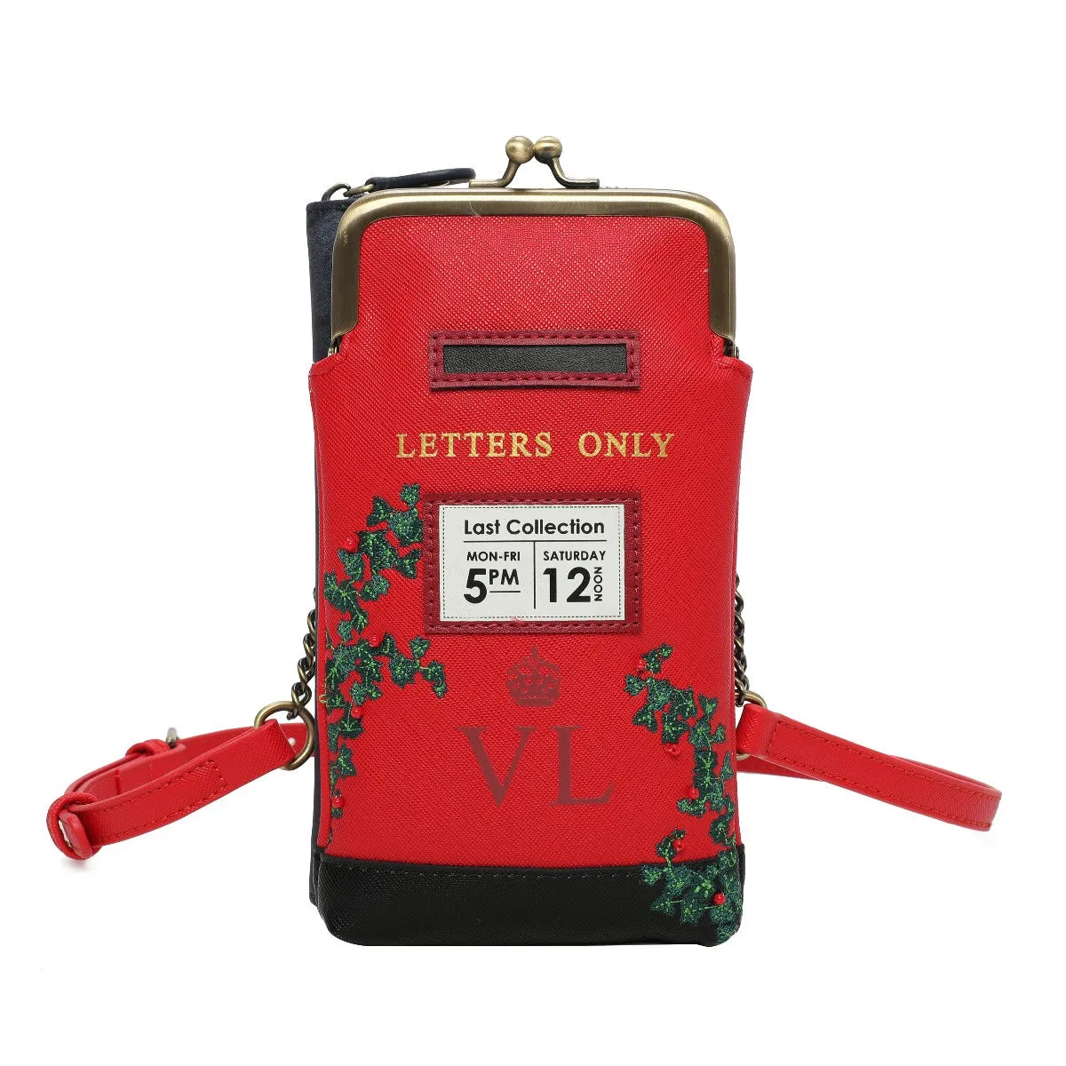 Vendula London - The Old Post Office Navy Edition Clipper Phone Pouch