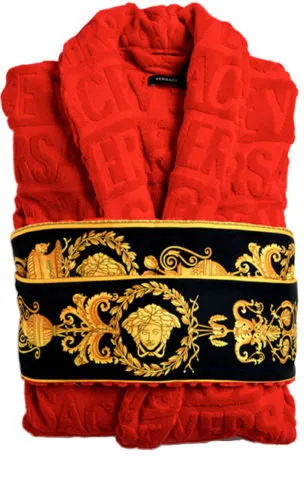 Versace Baroque & Robe Medusa Red Bathrobe