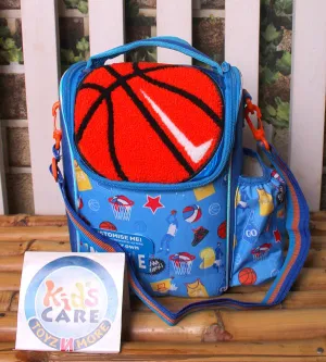 Vest Brand Basketball Insulated Lunch Bag - Custom Name Crossbody & Diaper Bag (U2083)