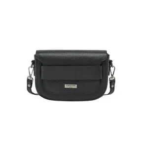 Vestirsi Zoe Black Crossbody Saddle Bag