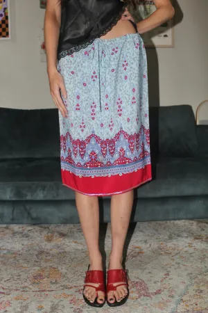 Vintage 90s Boho Patterned Skirt (M)
