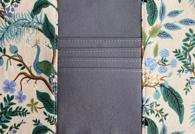Vintage Peacock Mayflower Wristlet