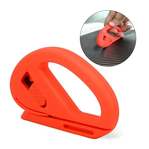 Vinyl Wrap Tool Kit with 5M Knife Tape, Window Tint Tool Kit, Felt Squeegee, Micro Squeegee, Wrap Magnets Holders, Gloves, Safety Cutter, Utility Knife, Plastic Razor Blades Vinyl Application