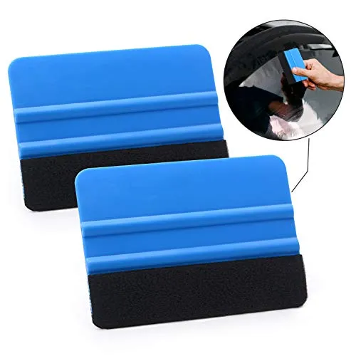 Vinyl Wrap Tool Kit with 5M Knife Tape, Window Tint Tool Kit, Felt Squeegee, Micro Squeegee, Wrap Magnets Holders, Gloves, Safety Cutter, Utility Knife, Plastic Razor Blades Vinyl Application