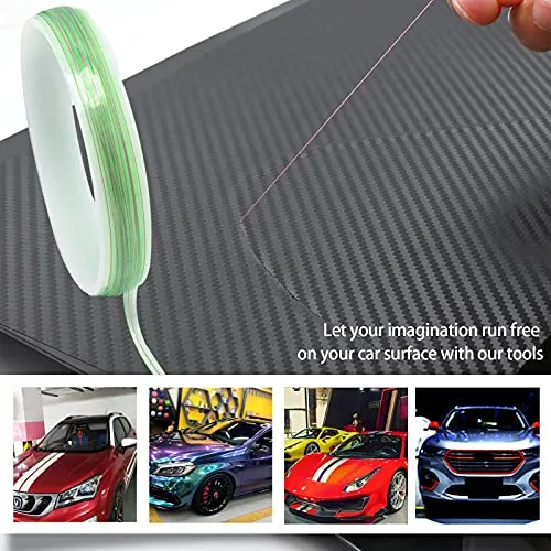 Vinyl Wrap Tool Kit with 5M Knife Tape, Window Tint Tool Kit, Felt Squeegee, Micro Squeegee, Wrap Magnets Holders, Gloves, Safety Cutter, Utility Knife, Plastic Razor Blades Vinyl Application