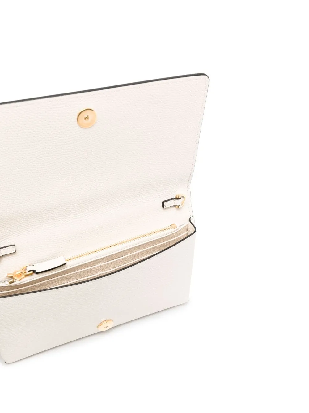 Vlogo signature leather wallet on chain