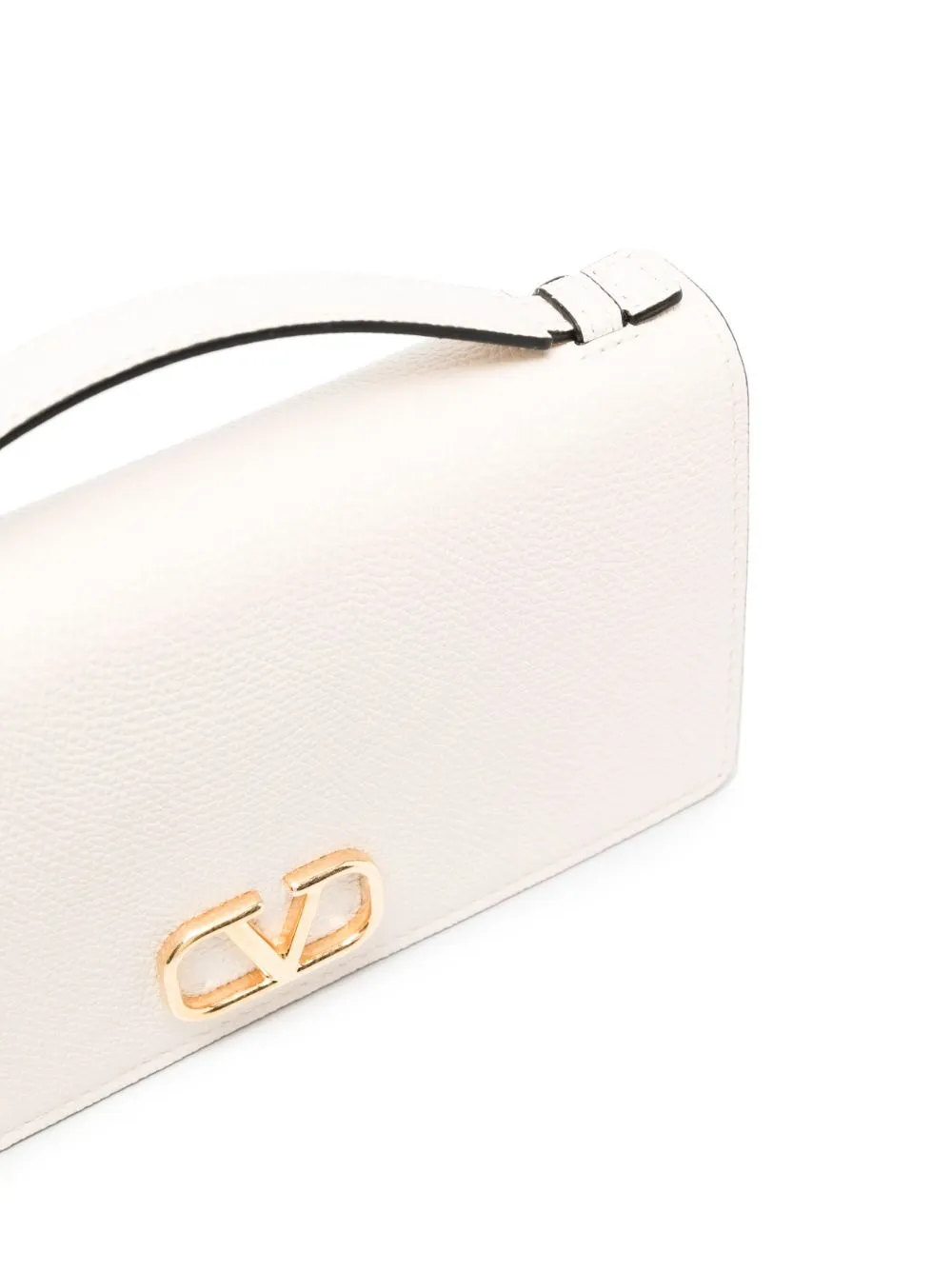 Vlogo signature leather wallet on chain