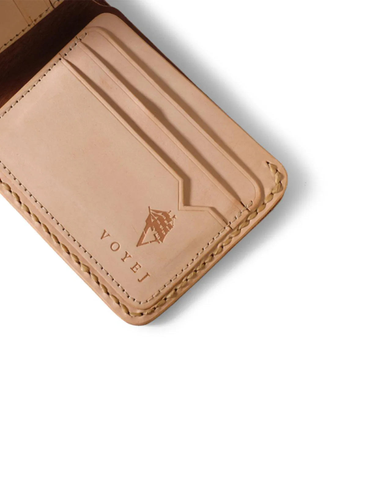 Voyej Vessel VII Golden Brown Short Wallet