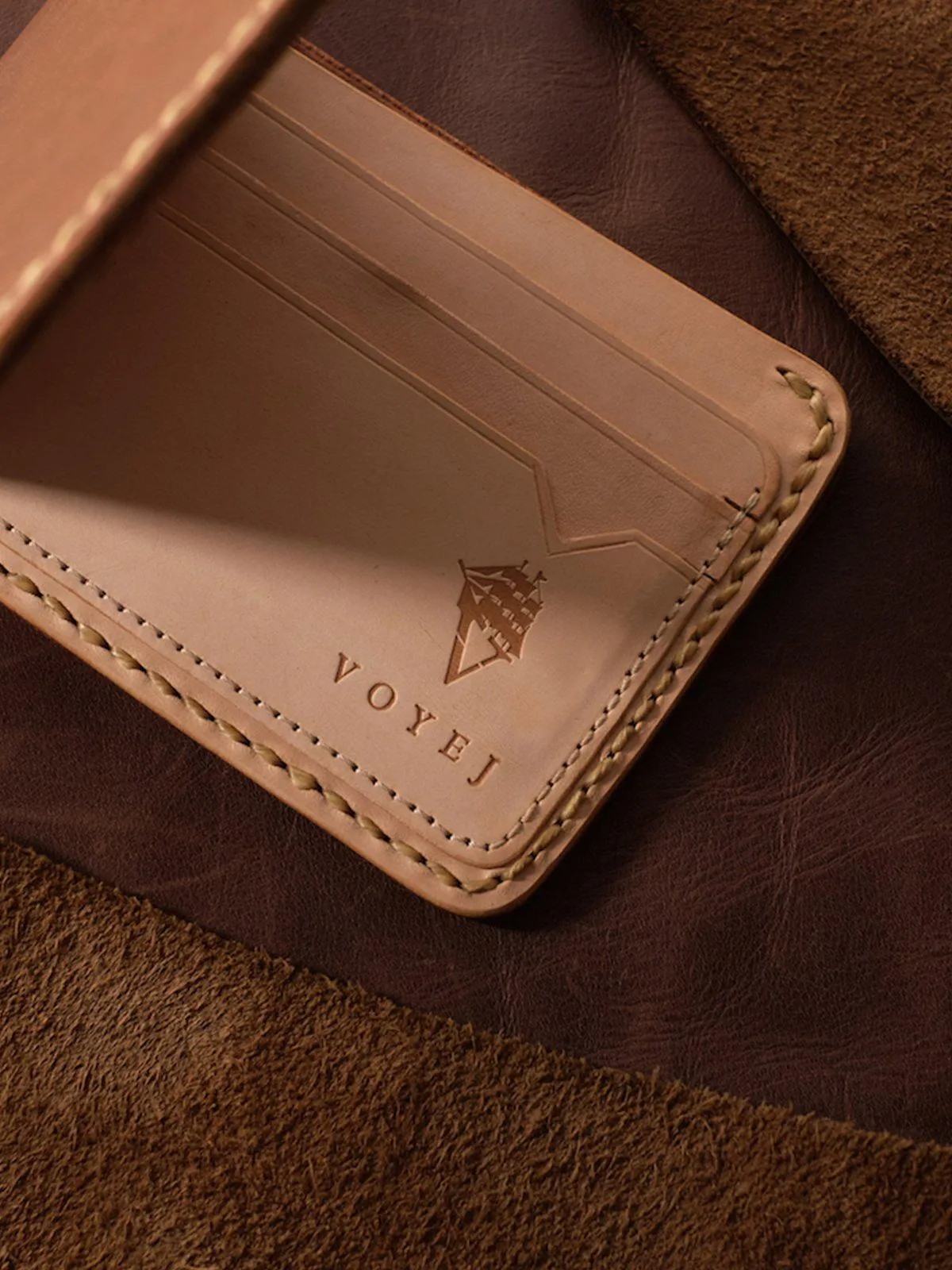Voyej Vessel VII Golden Brown Short Wallet