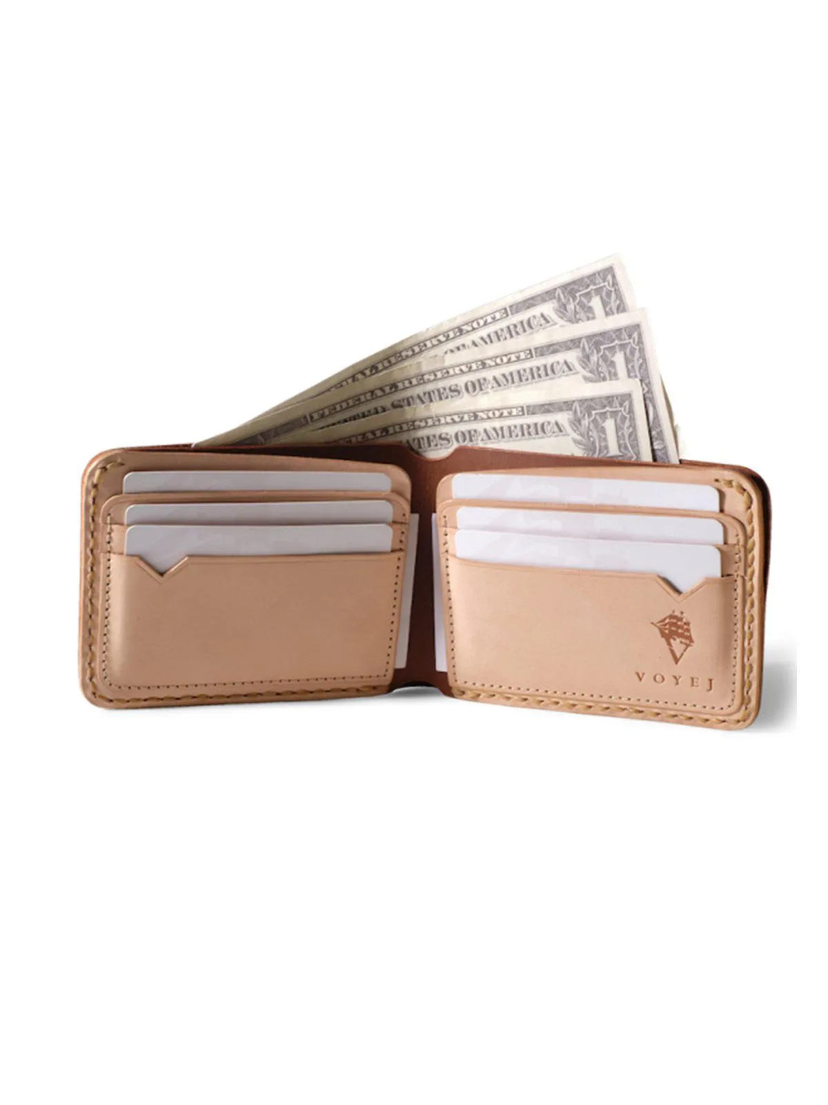 Voyej Vessel VII Golden Brown Short Wallet