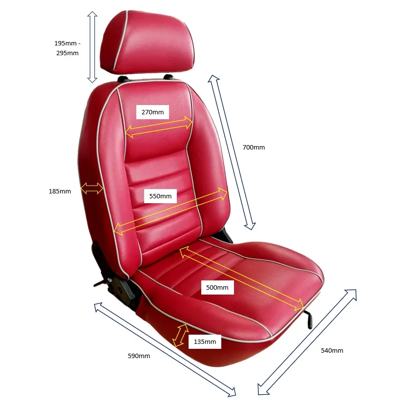 VW T2 SUFFOLK RECLINING SEAT LEFT HAND (LEATHER)