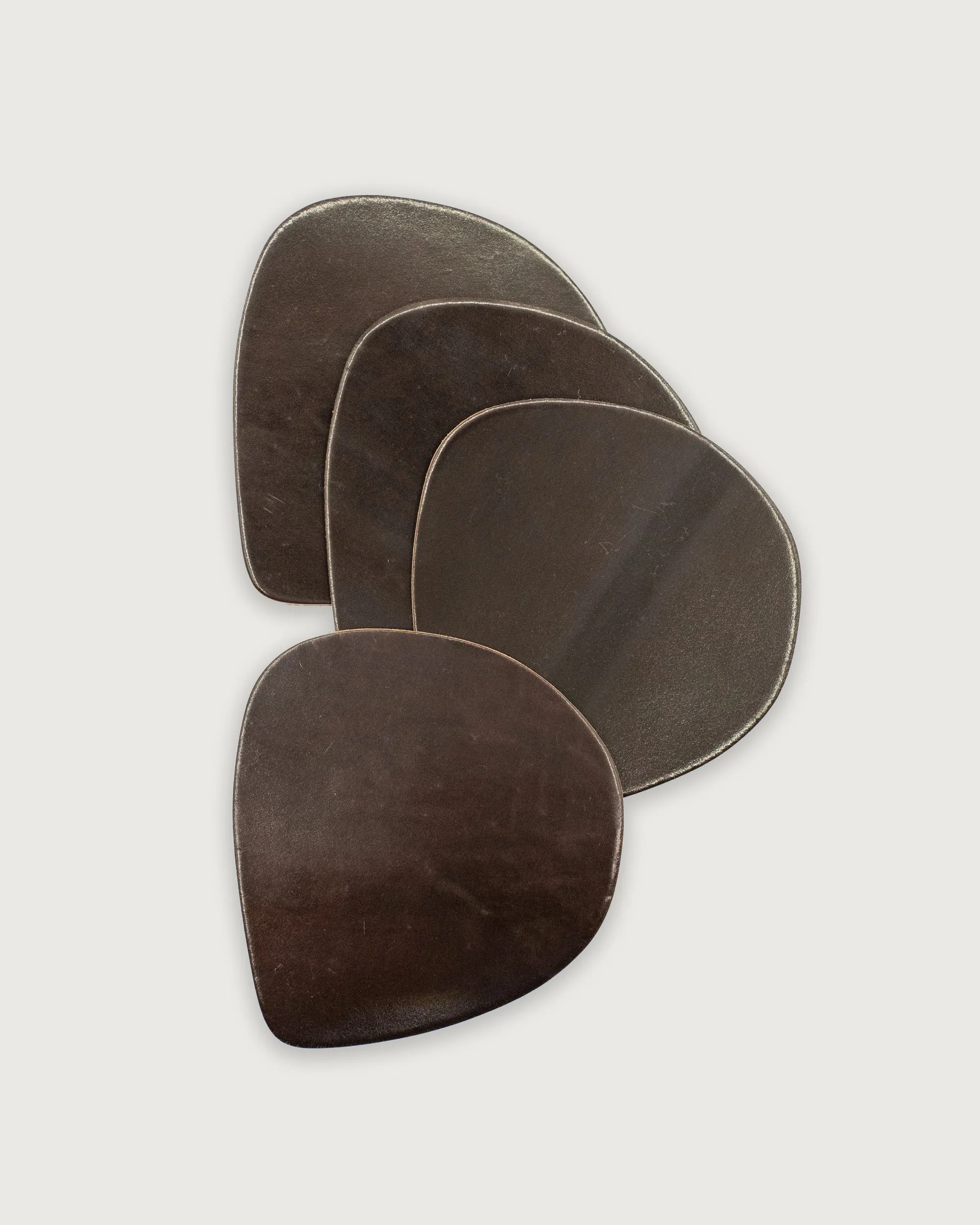 Wabi Sabi Coasters in Shell Cordovan