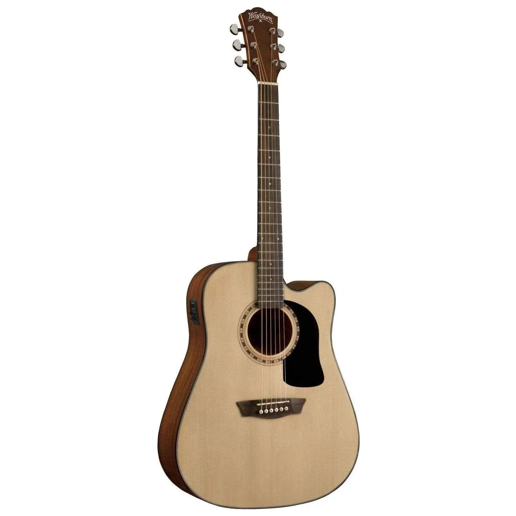 Washburn AD5CEPACK Semi Acoustic Guitar 41' Dreadnought with Bag, Picks, Strap