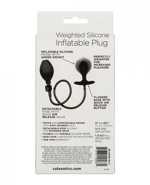 Weighted Silicone Inflatable Plug