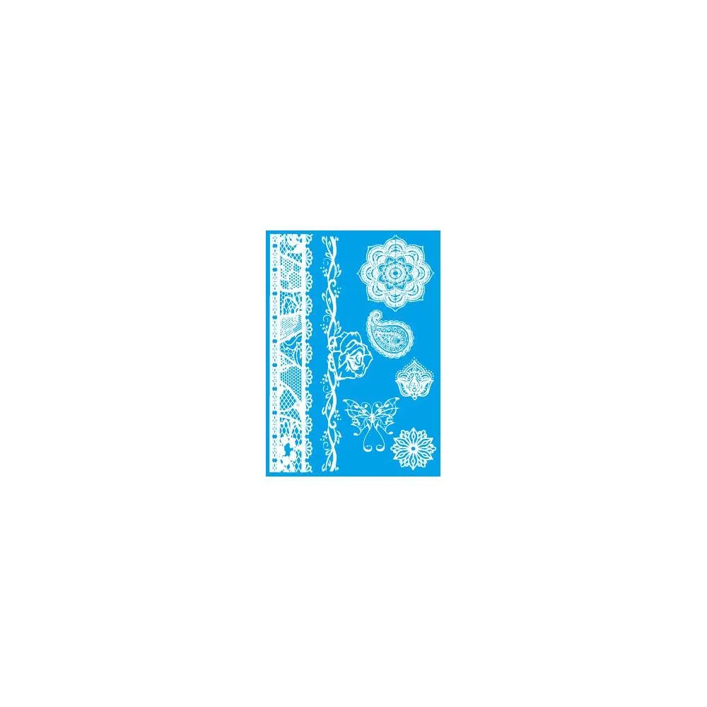 White Lace Temporary Tattoos- Fake Tattoos