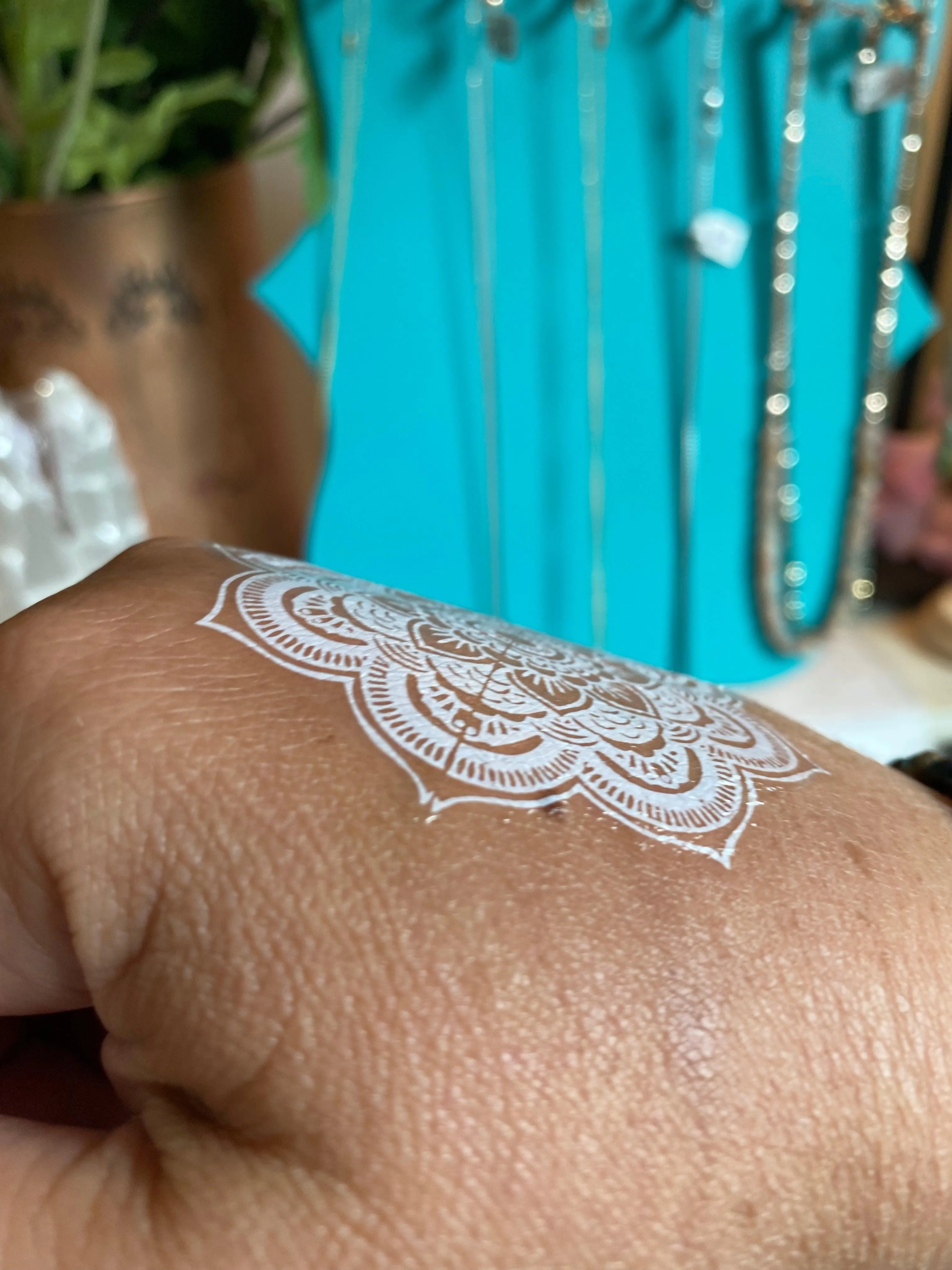 White Lace Temporary Tattoos- Fake Tattoos