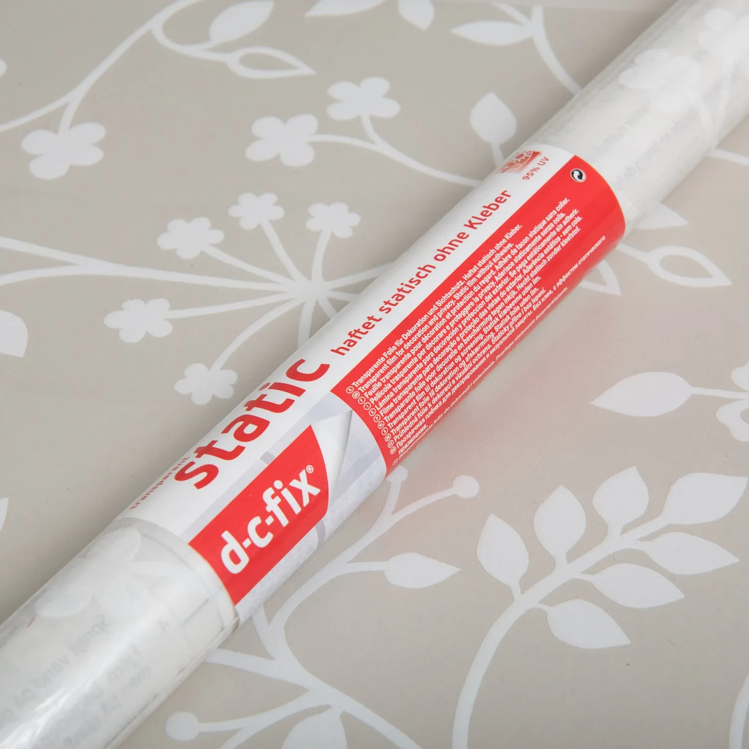 White Tord Transparent Window Vinyl (900mm/1.5m, Static)