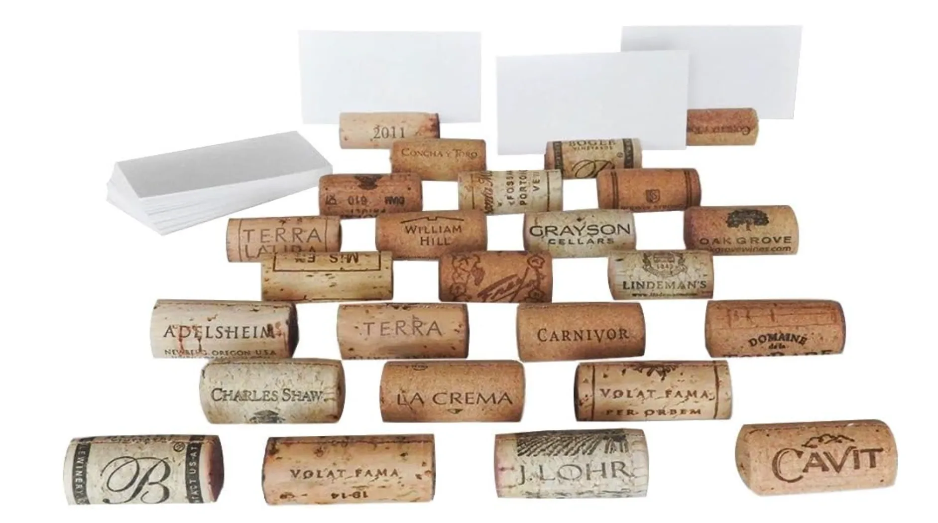 Wine Cork Place Card Holders, Set of 4
