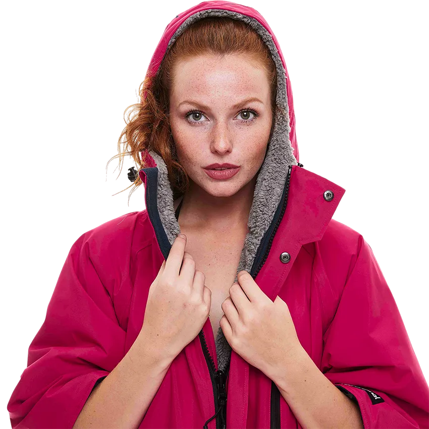 Women's Short Sleeve Pro Change Robe EVO - Fuchsia