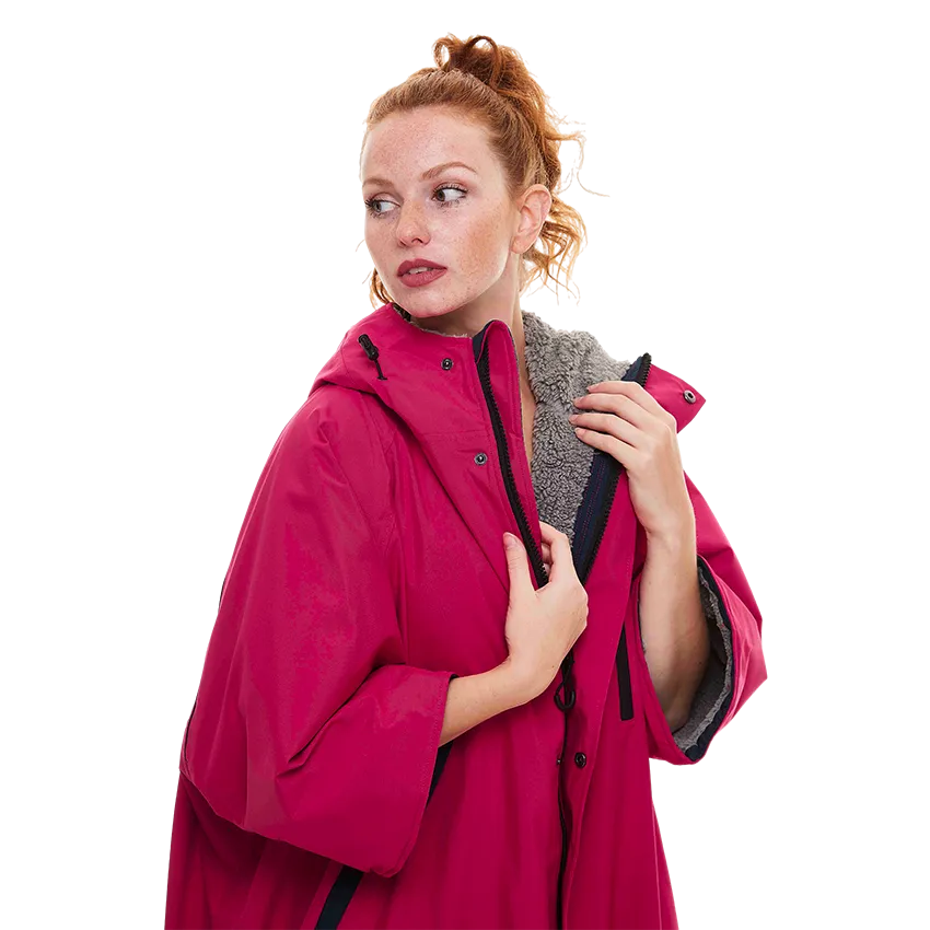 Women's Short Sleeve Pro Change Robe EVO - Fuchsia