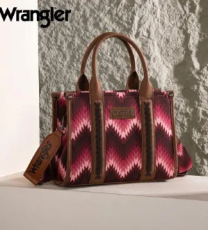 Wrangler Southwestern Pattern Carry Tote/Crossbody Bag