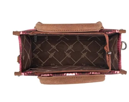 Wrangler Southwestern Pattern Carry Tote/Crossbody Bag