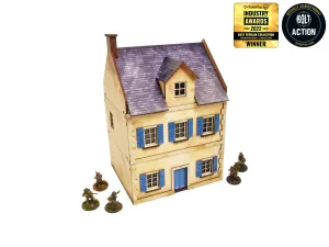 WW2 Normandy Townhouse 3 Pre-Painted - Micro Art Studio