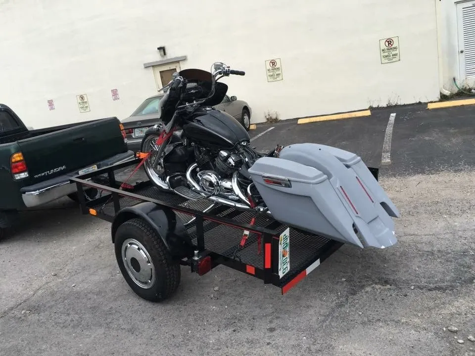 Yamaha Royal Star Venture 5" Stretched Extended Saddlebags Dual Cut Outs   Fender - Fifty Five