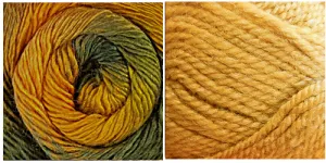 YELLOW   MUSTARD - Embossed Phoenix Scarf KIT